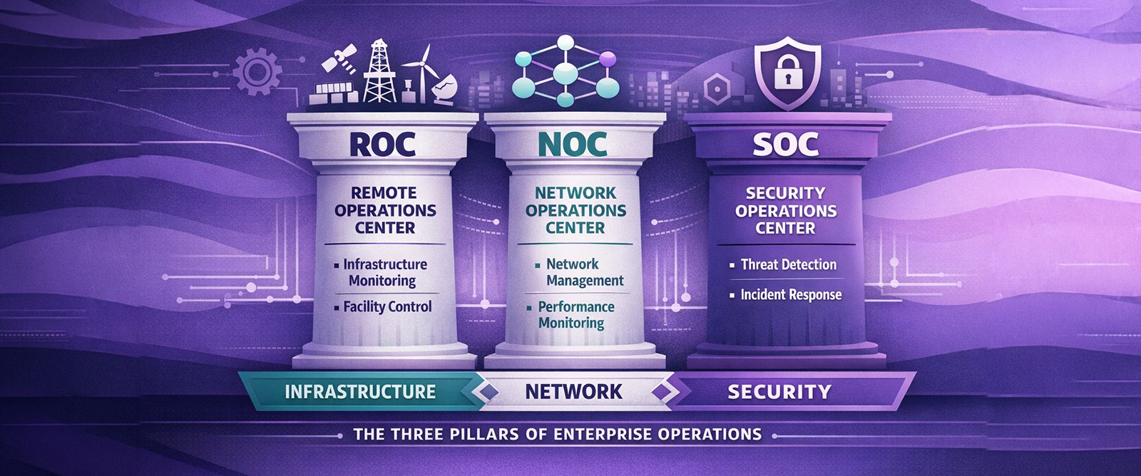 ROC vs NOC vs SOC: The Pillars of Enterprise Operations | iStreetNetwork